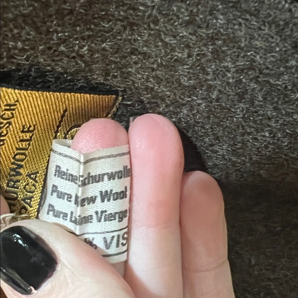 Women's Brown Trench Coat Wool and Alpaca. Made in Austria - Picture 11 of 15